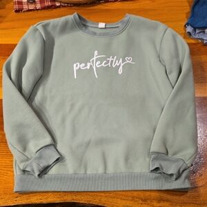 SHEIN Mint Green Sweatshirt